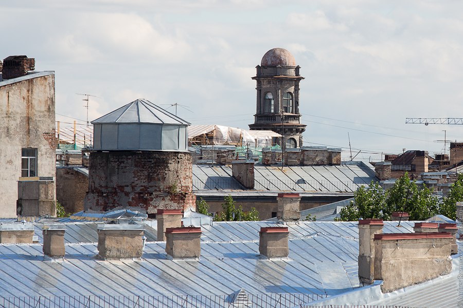 Прогулки по крыше в Санкт-Петербурге пять углов